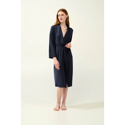 Σταυρωτή Γυναικεία Ρόμπα Micromodal BLUE BLAZER (23124-BLUE BLAZER)