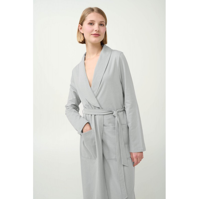 Γυναικεία Σταυρωτή Ρόμπα Φούτερ GRAY SILVER (23265-GRAY SILVER) Γυναικεία Σταυρωτή Ρόμπα Φούτερ GRAY SILVER (23265-GRAY SILVER)