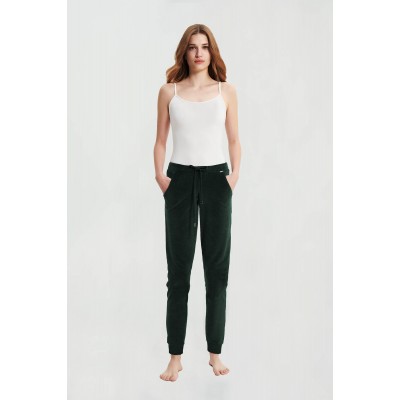 Μονόχρωμο Velvet Ψηλόμεσο Παντελόνι BLACK (21192-BLACK)