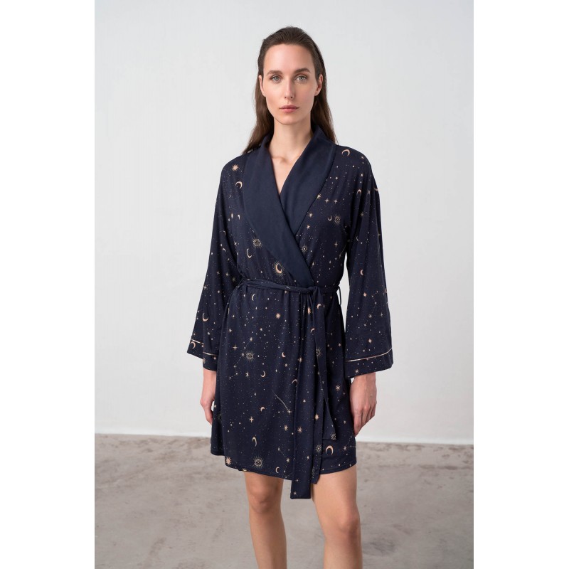 Σετ Νυχτικό και Ρόμπα BLUE (17066-BLUE)