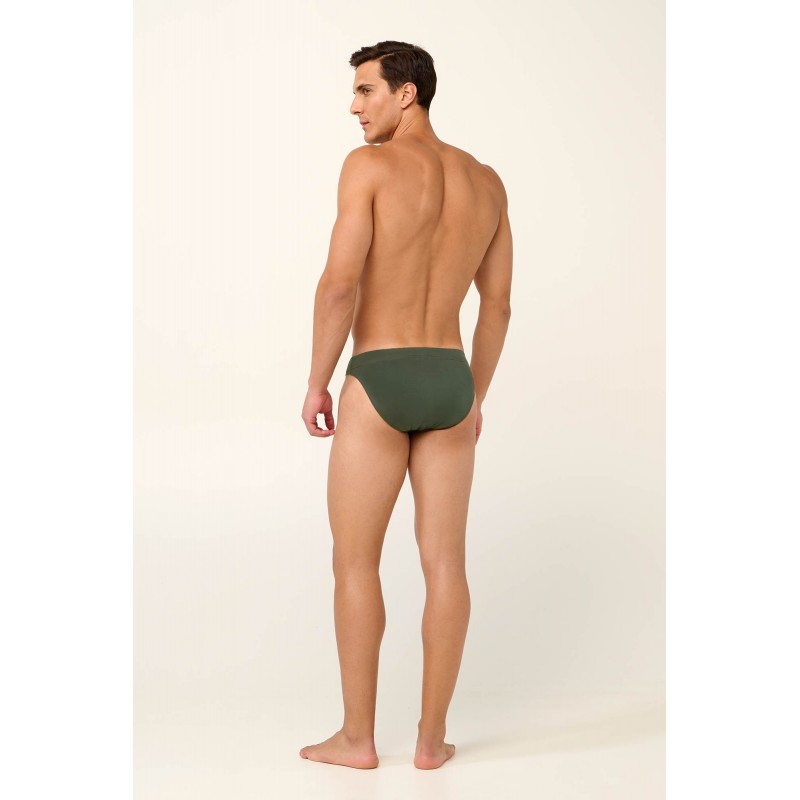 Μονόχρωμο Ανδρικό Σλιπ Micromodal GREEN IVY (22854-GREEN IVY)