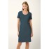 Βαμβακερό Καλοκαιρινό Φόρεμα Rib RAF TEAL (20920-RAF TEAL)