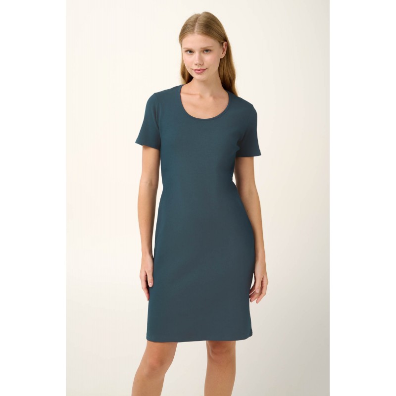 Βαμβακερό Καλοκαιρινό Φόρεμα Rib RAF TEAL (20920-RAF TEAL) Βαμβακερό Καλοκαιρινό Φόρεμα Rib RAF TEAL (20920-RAF TEAL)