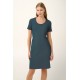 Βαμβακερό Καλοκαιρινό Φόρεμα Rib RAF TEAL (20920-RAF TEAL) Βαμβακερό Καλοκαιρινό Φόρεμα Rib RAF TEAL (20920-RAF TEAL)