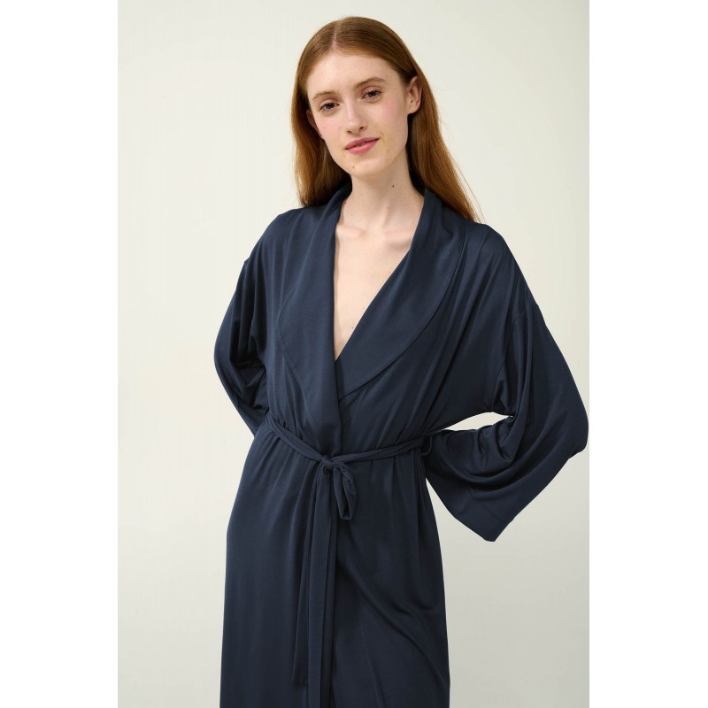 Σταυρωτή Γυναικεία Ρόμπα Micromodal BLUE BLAZER (23124-BLUE BLAZER) Σταυρωτή Γυναικεία Ρόμπα Micromodal BLUE BLAZER (23124-BLUE BLAZER)