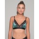 Βελούδινο Bralette με Δαντέλα - Λαδί (010187-Λαδί)