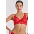 Δαντελένιο Bralette - Κόκκινο (010193-Κόκκινο)
