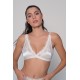 Νυφικό Σουτιέν Τριγωνάκι Δαντέλα με Σατέν - Ιβουάρ (010196-Ιβουάρ)