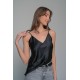 Σατέν Lingerie Top - Μαύρο (010199-Μαύρο)