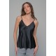 Σατέν Lingerie Top - Μαύρο (010199-Μαύρο)
