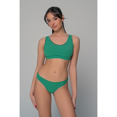 Γυναικείο Σετ Εσωρούχων Ύφασμα Rib - Πράσινο (Set10204_7721-Πράσινο)