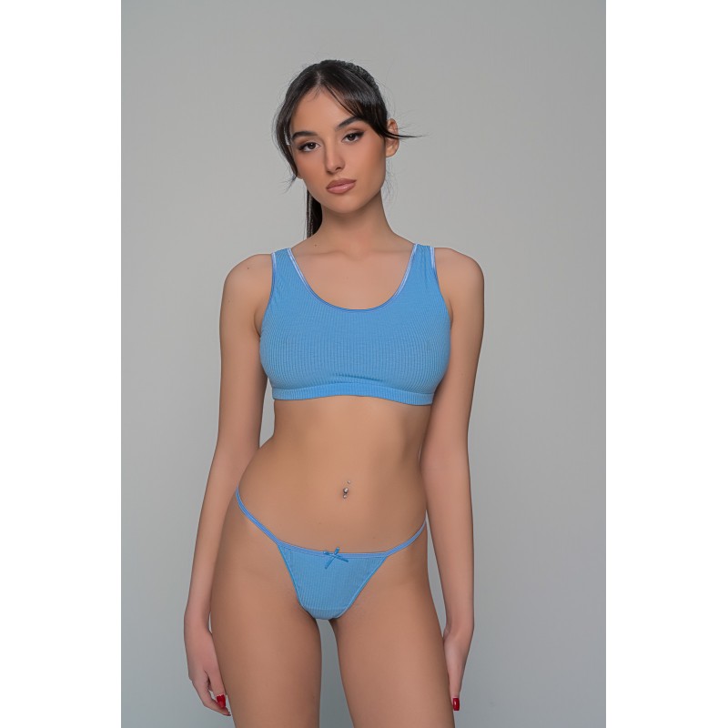 Γυναικείο Σετ Εσωρούχων Ύφασμα Rib - Indigo (Set10204_7722-Indigo) Γυναικείο Σετ Εσωρούχων Ύφασμα Rib - Indigo (Set10204_7722-Indigo)
