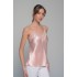 Σατέν Lingerie Top με Δαντέλα - Σομόν (010205-Σομόν)