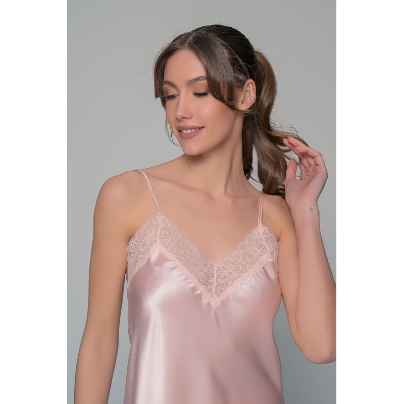 Σατέν Lingerie Top με Δαντέλα - Σομόν (010205-Σομόν) Σατέν Lingerie Top με Δαντέλα - Σομόν (010205-Σομόν)