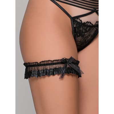 Καλτσοδέτα Οργάντζα - Μαύρο (001102-Μαύρο)