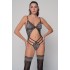 Σετ Sexy Κορμάκι και Κάλτσες - Ασημί (Set2505_5425-Ασημί)