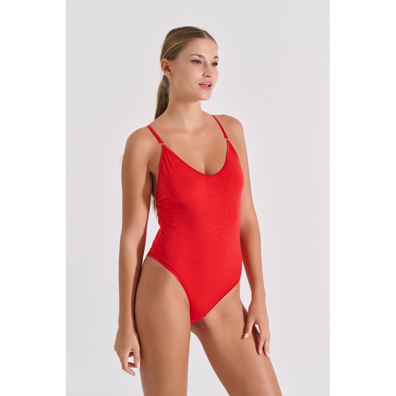 Κορμάκι Bikini Ιριδίζουσα Λύκρα - Κόκκινο (002507-Κόκκινο) Κορμάκι Bikini Ιριδίζουσα Λύκρα - Κόκκινο (002507-Κόκκινο)