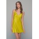 Νυχτικάκι Σατέν Ζακάρ + String - Lemon (003429-Lemon) Νυχτικάκι Σατέν Ζακάρ + String - Lemon (003429-Lemon)