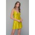 Νυχτικάκι Σατέν Ζακάρ + String - Lemon (003429-Lemon)