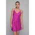 Νυχτικάκι Σατέν Ζακάρ + String - Magenta (003429-Magenta)