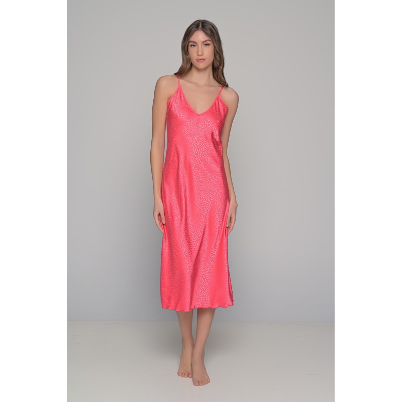 Midi Σατέν Slip Dress ΔΩΡΟ το String - Καρπουζί (003434-Καρπουζί) Midi Σατέν Slip Dress ΔΩΡΟ το String - Καρπουζί (003434-Καρπουζί)