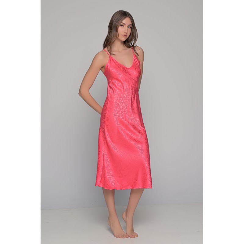 Midi Σατέν Slip Dress ΔΩΡΟ το String - Καρπουζί (003434-Καρπουζί) Midi Σατέν Slip Dress ΔΩΡΟ το String - Καρπουζί (003434-Καρπουζί)