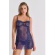 Sexy Νυχτικάκι Σετ με String - Μπλε (003457-Μπλε) Sexy Νυχτικάκι Σετ με String - Μπλε (003457-Μπλε)