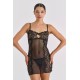 Sexy Νυχτικάκι Σετ με String - Μαύρο (003457-Μαύρο) Sexy Νυχτικάκι Σετ με String - Μαύρο (003457-Μαύρο)
