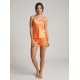 Babydoll με Σορτς Σατεν - Πορτοκαλί (004176-Πορτοκαλί)
