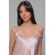 Babydoll με Σορτς Σατεν - Ροζ (004176-Ροζ)