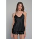 Σατέν Babydoll Με Σορτς - Μαύρο (004189-Μαύρο) Σατέν Babydoll Με Σορτς - Μαύρο (004189-Μαύρο)