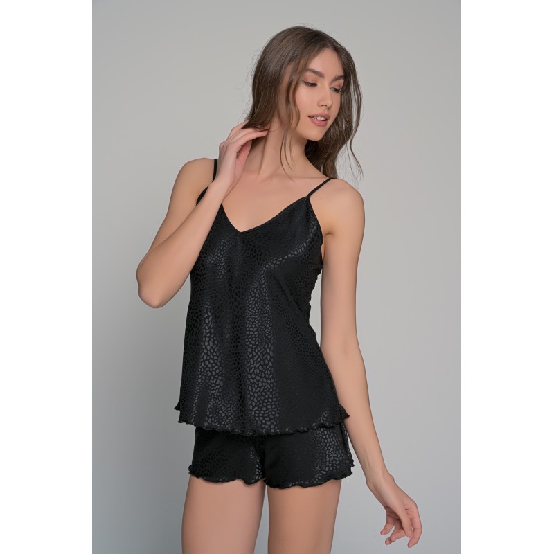 Σατέν Babydoll Με Σορτς - Μαύρο (004189-Μαύρο) Σατέν Babydoll Με Σορτς - Μαύρο (004189-Μαύρο)