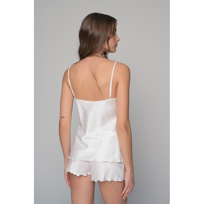 Σατέν Babydoll Με Σορτς - Ιβουάρ (004189-Ιβουάρ)