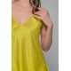 Babydoll με Σορτς Σατεν Ζακάρ - Lemon (004189-Lemon)