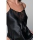 Σατεν Babydoll με Σορτς -Μαύρο (004194-Μαύρο) Σατεν Babydoll με Σορτς -Μαύρο (004194-Μαύρο)