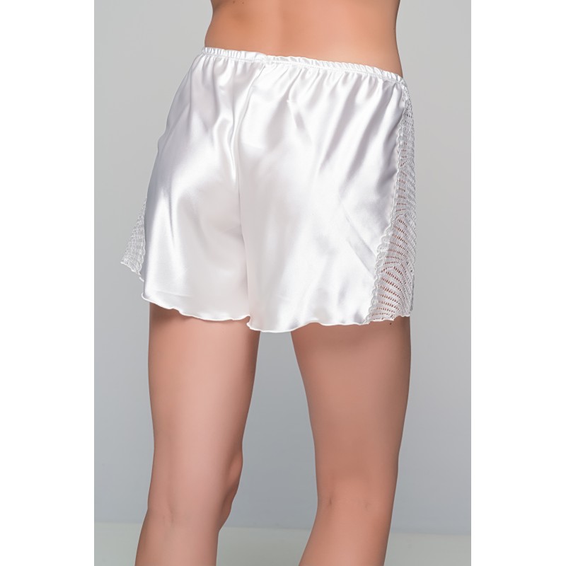 Νυφικό Babydoll Σατέν με Σορτς -Ιβουάρ (004194-Ιβουάρ)