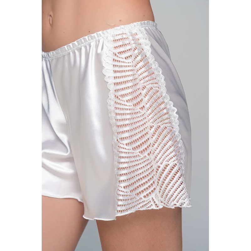 Νυφικό Babydoll Σατέν με Σορτς -Ιβουάρ (004194-Ιβουάρ)