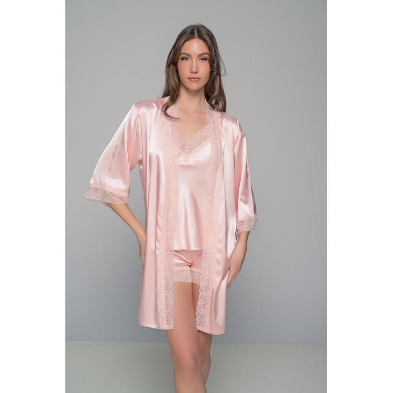 Σατέν Lingerie Top με Δαντέλα - Σομόν (010205-Σομόν) Σατέν Lingerie Top με Δαντέλα - Σομόν (010205-Σομόν)