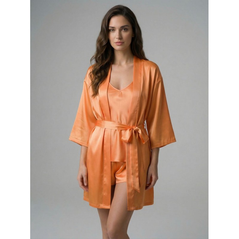 Σετ Σατέν Babydoll με Ρόμπα - Πορτοκαλί (Set4176_5220-Πορτοκαλί) Σετ Σατέν Babydoll με Ρόμπα - Πορτοκαλί (Set4176_5220-Πορτοκαλί)