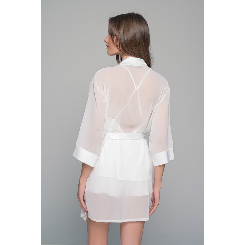 Νυφική Ρόμπα Μουσελίνα - Ιβουάρ (005365-Ιβουάρ)