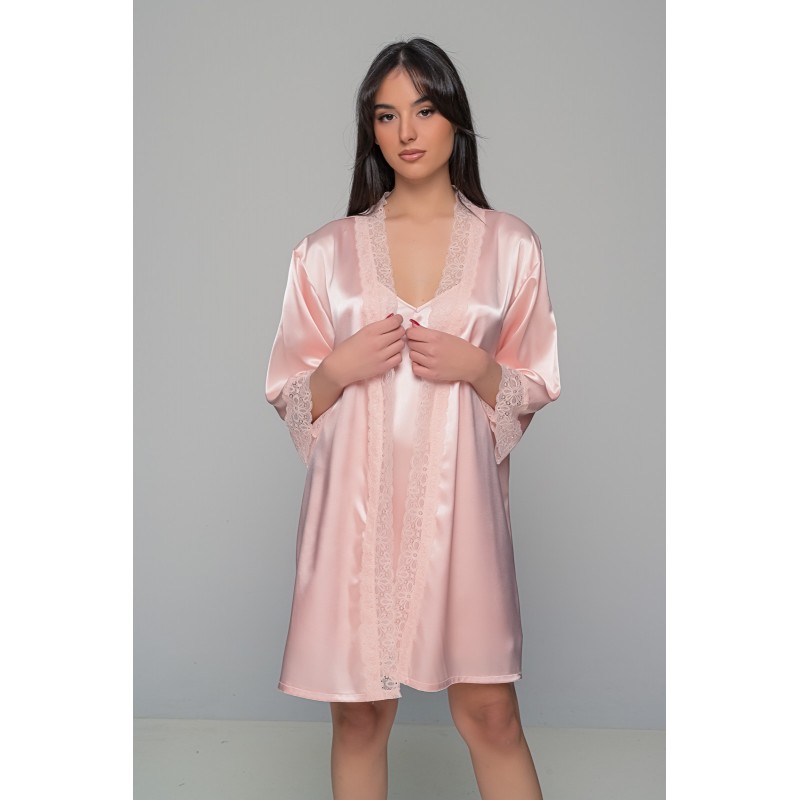 Σατέν Lingerie Top με Δαντέλα - Σομόν (010205-Σομόν) Σατέν Lingerie Top με Δαντέλα - Σομόν (010205-Σομόν)