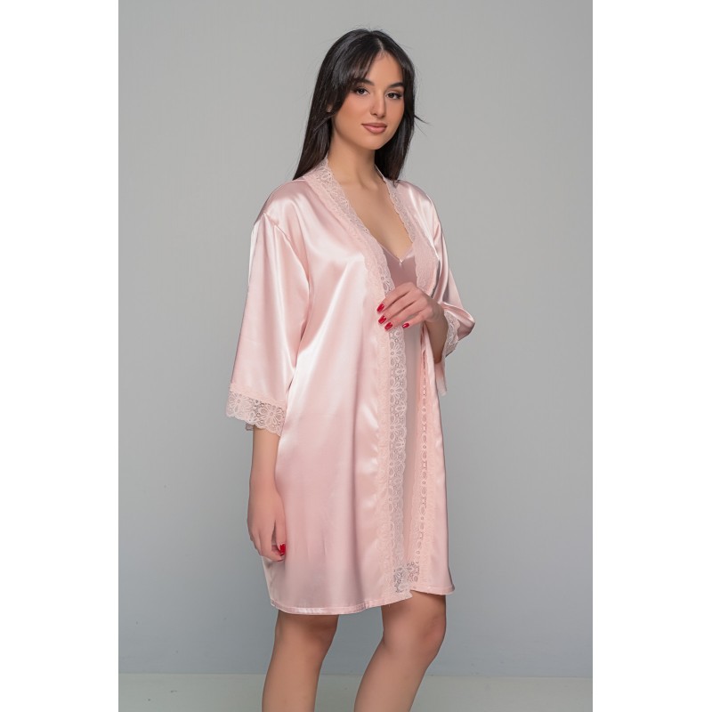 Σατέν Lingerie Top με Δαντέλα - Σομόν (010205-Σομόν) Σατέν Lingerie Top με Δαντέλα - Σομόν (010205-Σομόν)