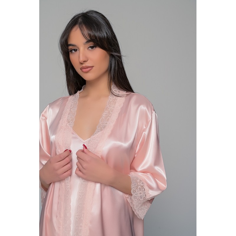 Σατέν Lingerie Top με Δαντέλα - Σομόν (010205-Σομόν) Σατέν Lingerie Top με Δαντέλα - Σομόν (010205-Σομόν)