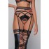 Σετ Ζαρτιέρα με String - Τιγρέ (Set5416_7693-Τιγρέ)