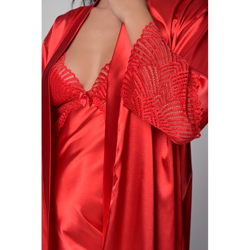 Σατέν Ρόμπα-Κόκκινο (005420-Κόκκινο)