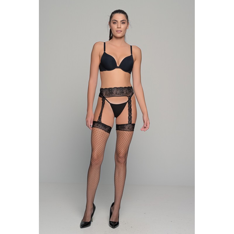 Διχτυωτές Κάλτσες-Ζαρτιέρα - Κόκκινο (005433-Κόκκινο)