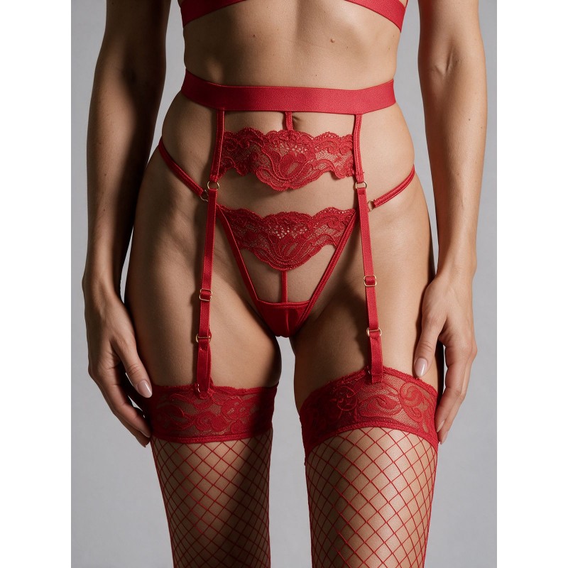 Sexy Ζαρτιέρα - Κόκκινο (005438-Κόκκινο)