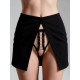 Ανοιχτό G-string με Παραμάνες – Μαύρο (060116-Μαύρο)