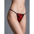 Χαμηλοκάβαλο Σατέν G-string – Κόκκινο-μαύροί (060130-Κόκκινο-μαύρο)