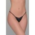 Micro G-String Σατέν και Δαντέλα - Μάυρο (006858-Μαύρο)
